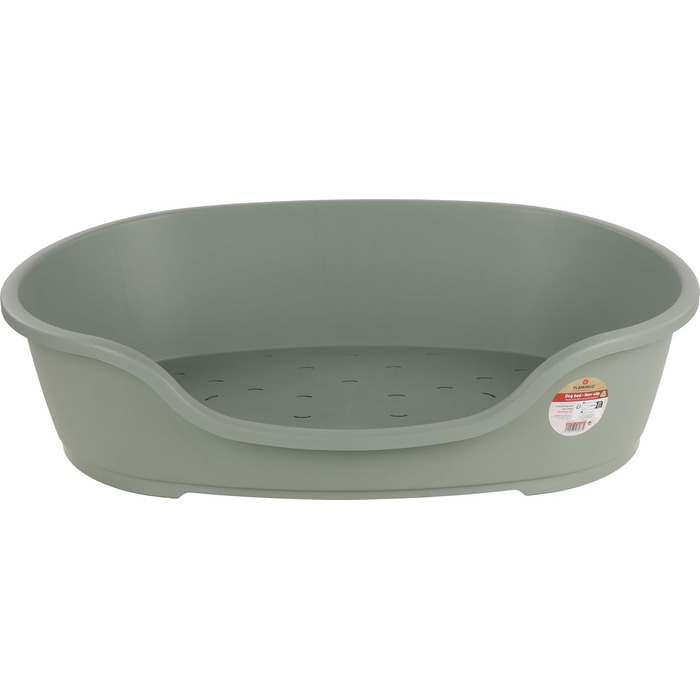 Крізь для собак Flamingo Tuck – Овальне, зелене, розмір M (70 × 47 × 22 см) | Практичне, стильне та легко миється!