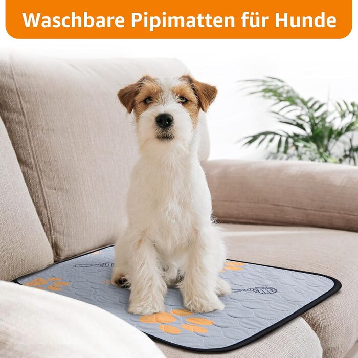 Багаторазові підкладки для цуценят, 2 шт. Супер впитываючі пелюшки для собак, нековзні тренувальні килимки для собак, диванів, вольєрів або автокрісел 76x81 см (2 шт.) (46x61 см (2 шт.))