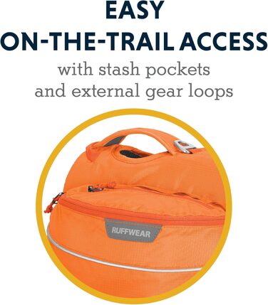 Рюкзак для собак RUFFWEAR Wander XS, регульований, оранжевий, для дуже малих порід