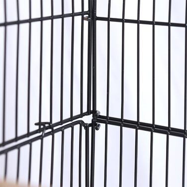 Клітка для папуг BAKAJI, металева, з відкидним дахом, дерев'яними сідалами і знімним піддоном для легкого прибирання