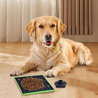 Килимок для годівлі собак у клітці, килимок для собак, годівниця з арахісової пасти, тренувальний килимок для цуценят, повільне годування (1 шт., помаранчевий) Помаранчевий/Західний колір у зигзаг (Sunset Chevron)