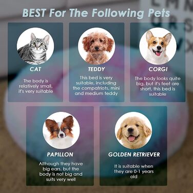 Килимок для кота та собаки 50x50 см, круглий, плюшевий, зручний, червоний. Підходить для маленьких собак та котів. Легко миється.