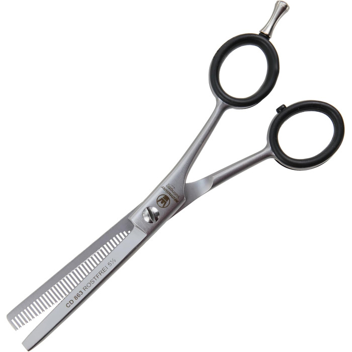 WELTMEISTER Solingen: Професійна витончена ножиця для грумінгу собак, 5.5 дюймів (14.2 см), 40 зубців, німецька якість