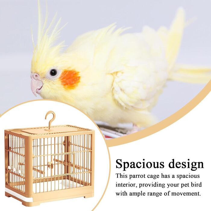 Транспортний клітка для птахів Vogel Reisekäfig: розкладний вольєр для папуг та синиць, з висувною шухлядою та іграшками, зелений (L 32 x B 25 x H 13 см)