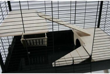 Клітка для гризунів Zolux Neo Silta мала, чорна, 77,5x47,5x87,5 см