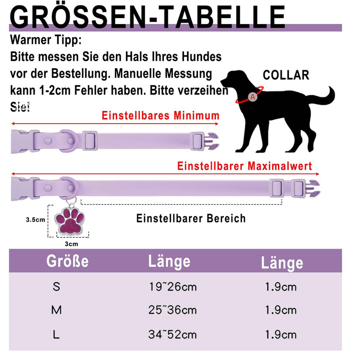 Персоналізоване собаче ошийник з металевою застібкою, двостороннє оксамитове ошийник з іменем та номером телефону, регульовані розміри для собак маленьких, середніх та великих порід