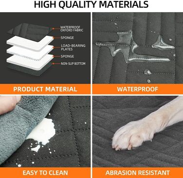 Захист сидіння автомобіля для собак Dr. Pfoten: стабільний, водонепроникний, з міцної фанери, універсальний (чорний)