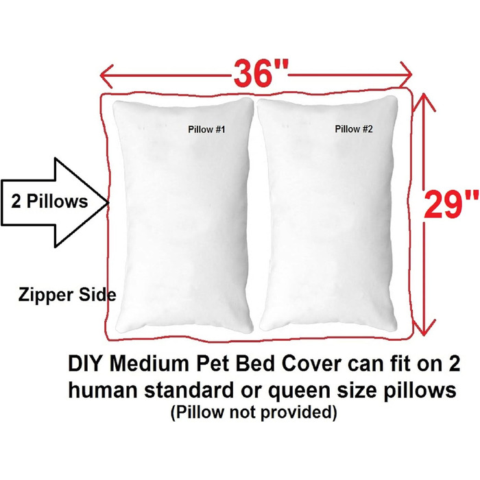 Чохол для лежака та подушки для собак і котів Dogbed4less, розмір L, 121,9x73,9 см, водонепроникний, з мікрозамші, коричневий, тільки чохли