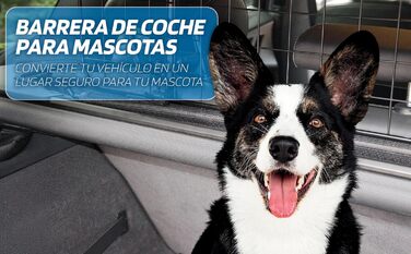 SUMEX S Роздільник для собак, захисне ґратка для підголівників, легка установка, регульована висота та ширина без інструментів