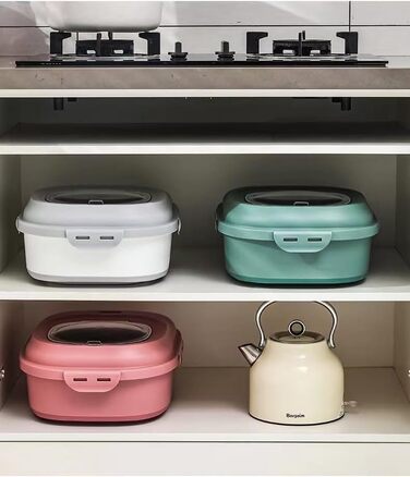 Контейнер для корму для собак та котів, 12-15 кг, з герметичним закриттям та кришкою-відкидним механізмом, на колесах