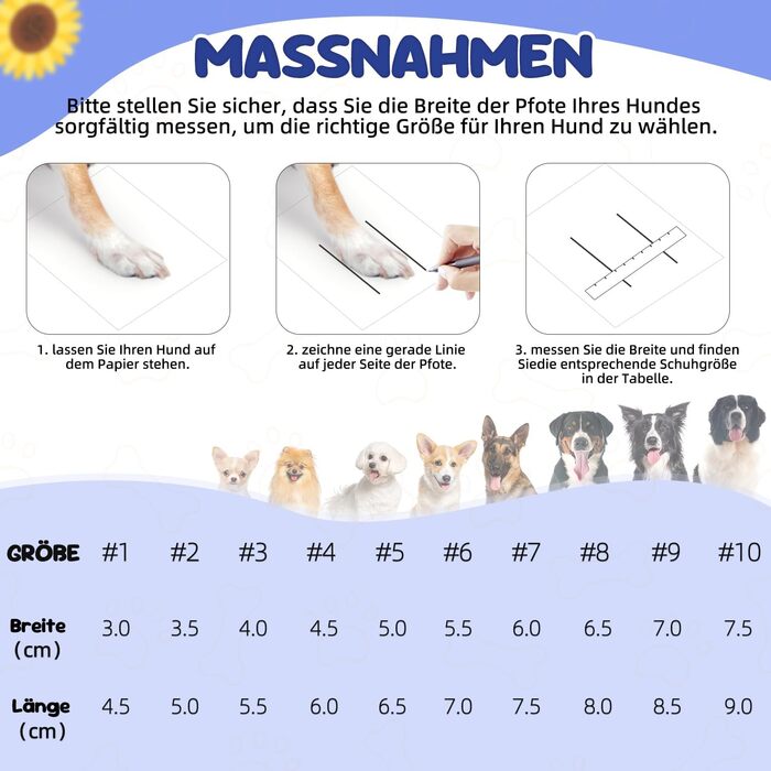 Чоботи для собак Eyein: захист лап влітку, дихаючі, антиковзкі, з регульованими світловідбиваючими смугами, для маленьких, середніх та великих собак, легко одягаються та знімаються (Чорний, Розмір 6), ширина 5.5 см