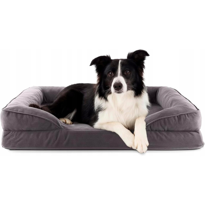 Ортопедичне ліжко для собак зі структурою, 90х65 см, для середніх порід