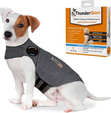 Манжетка для собак Petlife Thundershirt, розмір S, сірий
