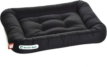 Ортопедична подушка для собак Doctor Bark, 60x55 см, чорна. Зручна, гігієнічна, міцна, 95°C.
