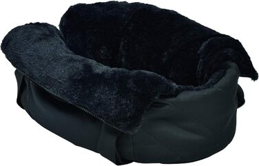 Транспортна сумка для собак Bobby, м'яка, 50 см, чорна, багатокольорова