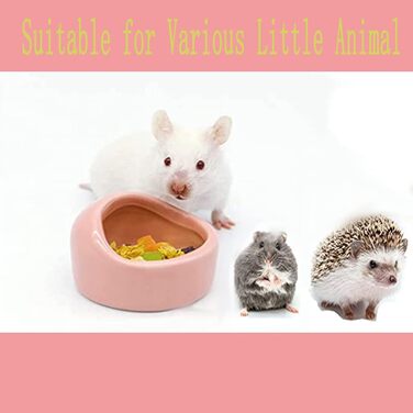 Набори мисок для тварин Yuemuop (3 шт.) з кераміки, антивандальні, для хом'яків, рептилій, черепах та інших домашніх тварин. Миски для їжі та води.