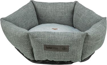 ТRIXIE Viviana – зручне ліжко для собак, 60x50 см, блакитно-сірий колір, з м'яким оксамитовим покриттям, інтегроване м'яке вкладання, антиковзаюче дно, легко миється