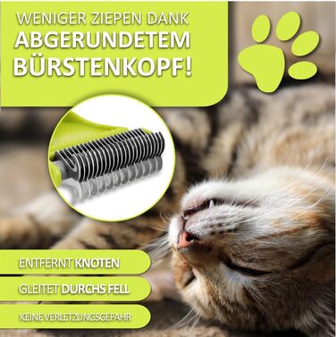 Набір для догляду за котами Orientpaw® Profi (3 шт.) – щітки для масажу та видалення підшерстка. Підходять для коротко- та довгошерстих котів. 100% комфорт та гігієна. Натуральні матеріали.