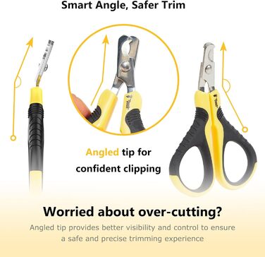 Професійний обрізчик кігтів для котів Thunderpaws з заостреним ножем та пилочкою, підходить для котів та дрібних тварин