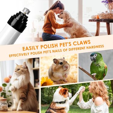 Електричний точило для собачих кігтів Krallenschleifer, USB, тихе точило для собак та котів великих, середніх та малих порід