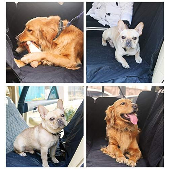 Захисний килимок на сидіння автомобіля для собак - водовідштовхувальний, універсальний, для заднього сидіння, міцний матеріал, 02