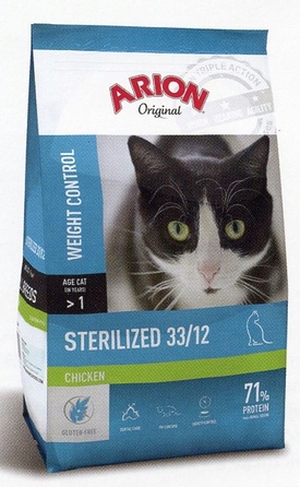 Сухий корм для котів Arion Sterilized з куркою, 7,5 кг