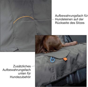 Захисна підстилка для авто Kurgo Rover для собак, чорна, водонепроникна, універсальна, 140 см