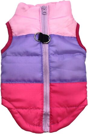 Зимовий теплий куртка для собак Idepet, водонепроникний пуловер, тепла собача куртка, одяг для собак, XS, S, M, L, Рожевий