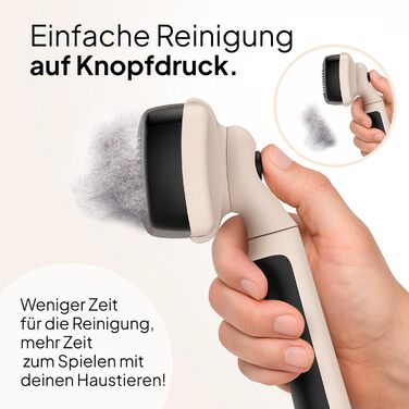 Набір для догляду за котами Pretty Paw® Profi: щітка та набір для грумінгу. Ідеально для короткої та довгої шерсті, гігієнічна та комфортна.