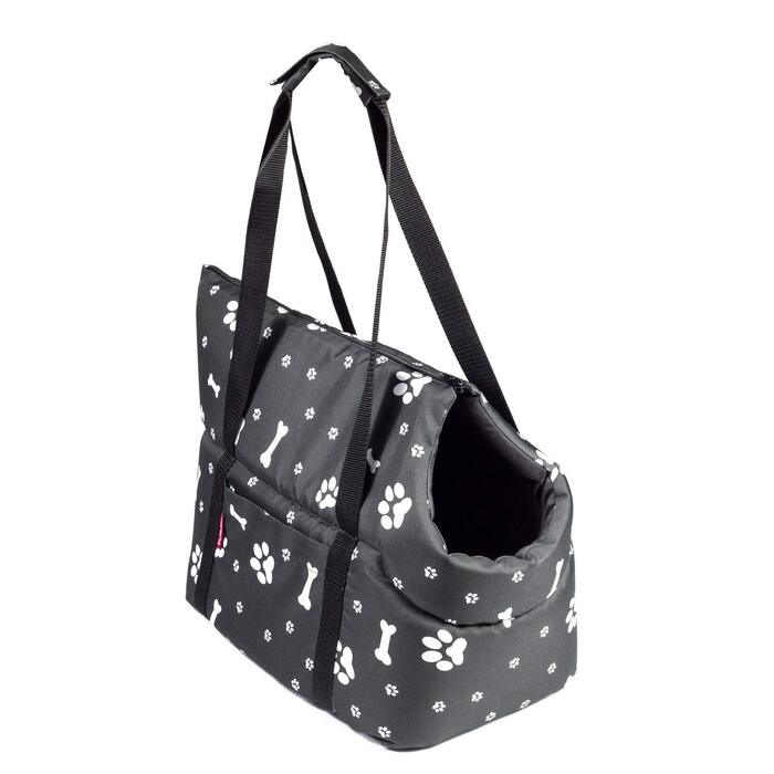 Транспортна сумка для собак та котів Boutique Zoo, чорна, S (до 5 кг)