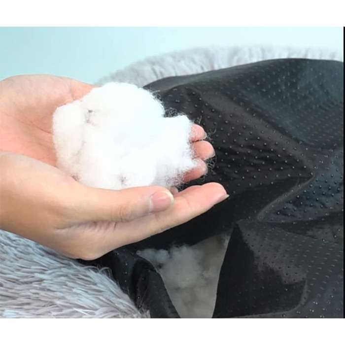 Кругле ліжко для собак та котів, м'яке плюшеве, водонепроникне, 37 см, до 3 кг