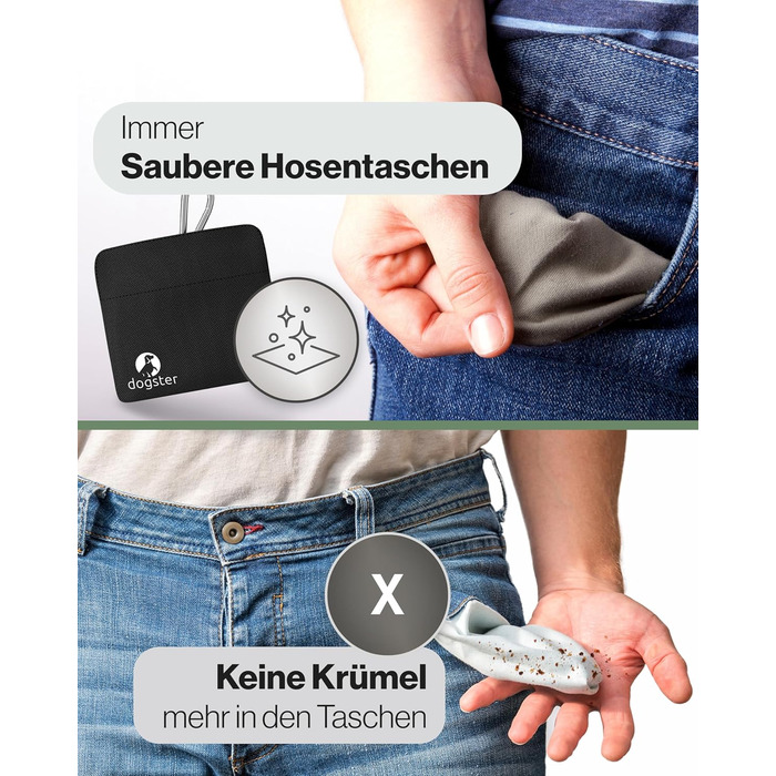 Сумка для ласощів Dogster® для собак - зручний мішечок для смаколиків, швидкий доступ до винагороди, з карабіном