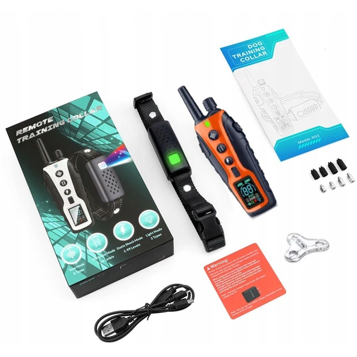 Водонепроникний навчальний електроошийник для собак з радіусом дії 1000 м