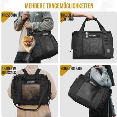 Транспортна сумка для собак OneTigris, переноска для котів та цуценят до 5 кг, M 2.0