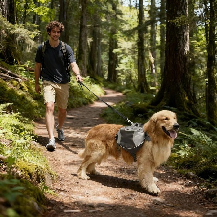 Сумка для прогулянок з собакою Dewireaey: зручна, регульована, для подорожей та кемпінгу