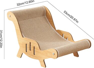 Крісло-лежак для котів з сизалю