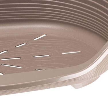 Крізьле для собак та котів Ferplast Siesta Deluxe, пластикове, 43x28x17.5 см, 49x36x18 см, сірий (Taubengrau), миється, з вентиляцією, антиковзаюче