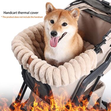 М'який килимок для візка для собак/хатніх тварин. Захист від бруду, аксесуар для прогулянок з собакою. Khaki