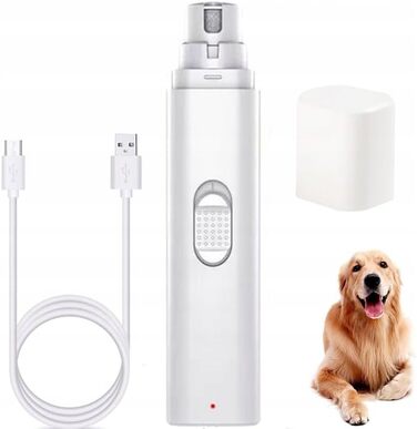 Електрична шліфувальна машинка для собак та котів – 3-в-1, USB-зарядка, 8000 об/хв, тиха та безпечна, ергономічна, для маленьких, середніх та великих тварин