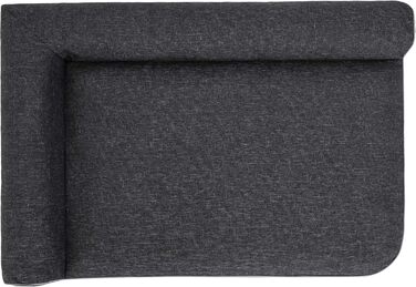 Крісло-лежанка для собак, лежанка-гніздо, м'яке ліжко для собак, 80x53 см, чорний колір, EKOLEIN