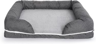 Ортопедичне ліжко для собак та котів з memory foam, розмір M, знімний водонепроникний чохол