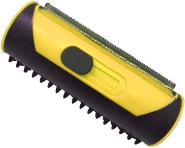 Щітка для видалення підшерстка собак 3-в-1, для собак та котів, з масажним ефектом (жовта)