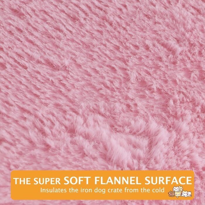 М'яке та тепле ліжко для собак: килимок-подушка для домашніх тварин, миється, зручне, двостороннє, PS085 (75x50 см, Рожевий)