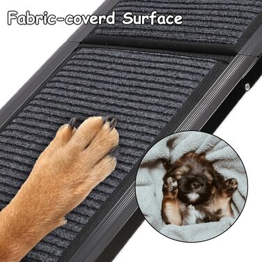 Рампа для собак у машину, 160 см, антиковзка поверхня, для SUV, середніх та великих собак