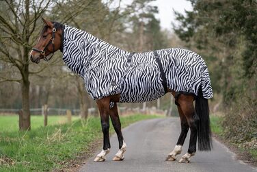 HKM 7238 Захисна попона від екземи та комах для коней Zebra, 155 см