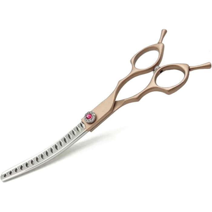 Набір професійних ножиць для грумінгу собак: прямі, вигнуті, розріджуючі (40%-50%)