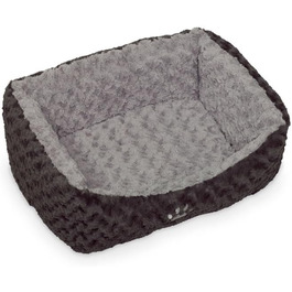 Ліжко для собак Nobby Seoli, 75 x 60 x 23 см, темно- / світло-сірий, комфортне, розмір L