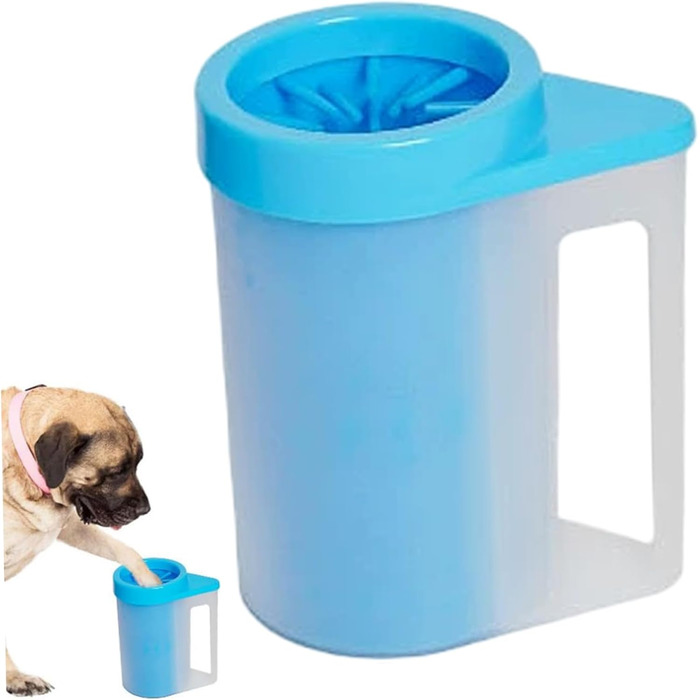 Очисник лап для собак DAGGEW з м'якої силіконової щітки, портативний, для дому та вулиці