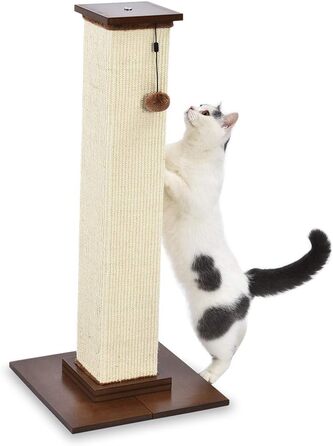 Amazon Basics Високий дерев'яний дряпак для котів, великий, 41x89x41 см, преміум якість