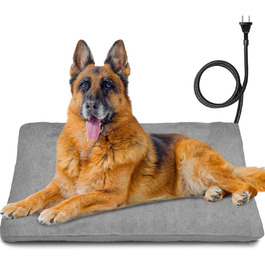 Електричне грілка для тварин: котів та собак, саморегулююче, безпечне, бісфенольне, 60x90 см, сірий колір